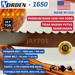 Norden Bone Saw Blade 1650mm 16x0.5mm 4TPI Original | Jaytos