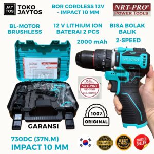Bor Cordless NRT PRO 730 DC Brushless 12V Impact Drill 10mm