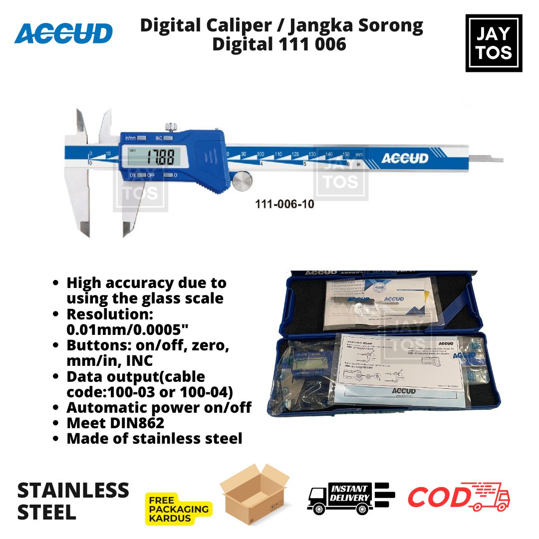 ACCUD Digital Caliper Jangka Sorong Digital
