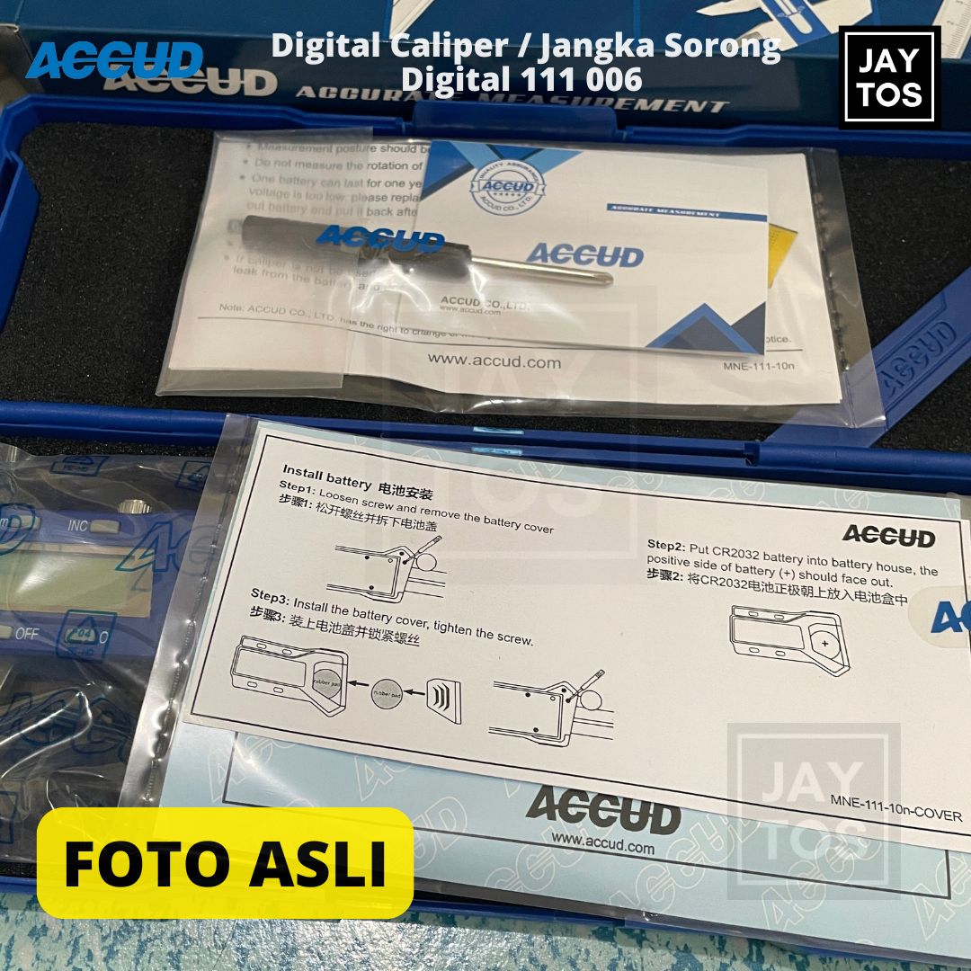ACCUD Digital Caliper Jangka Sorong Digital Jaytos