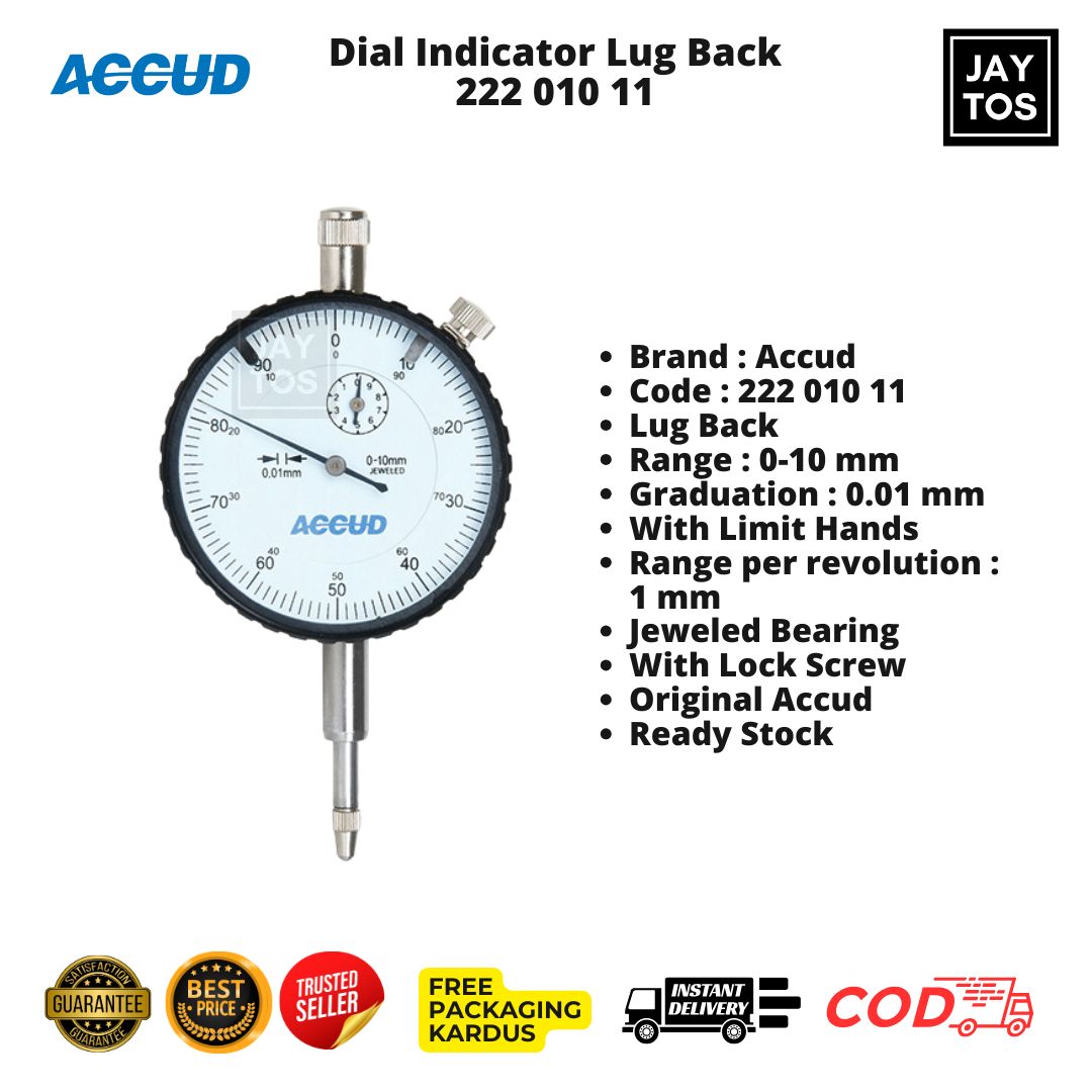 accud dial indikator 222 lug back jaytos