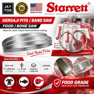 Starrett 1650 Bone Saw Blade 16x0.5mm | Jaytos